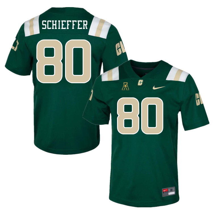 Charlotte 49ers #80 Tyreese Schieffer College Football Jerseys Stitched Sale-Green